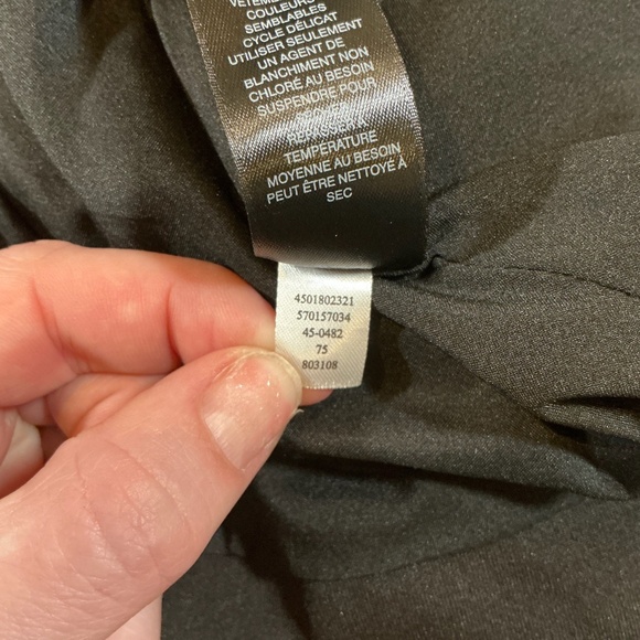 White House Black Market Tweed Mock Neck Puffer Vest Black White Size XL - Picture 7 of 9